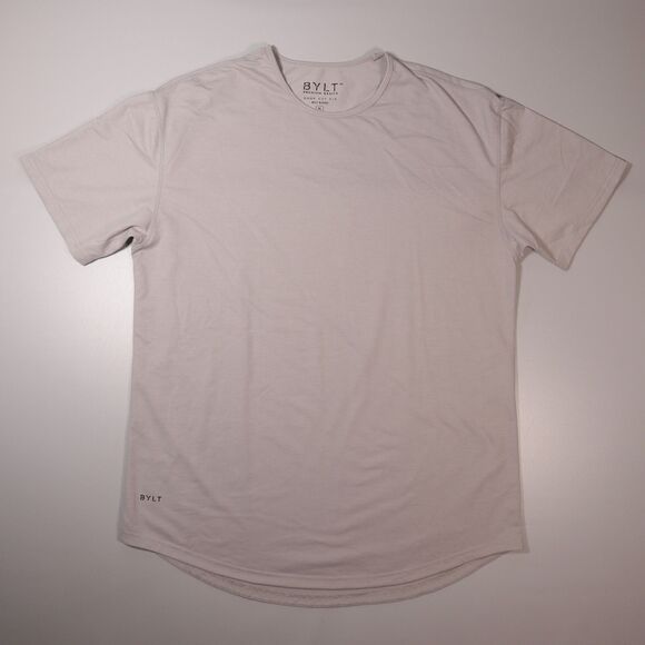 BYLT Drop Cut Gray Short Sleeve Tee Blend Mens XL - Picture 1 of 7
